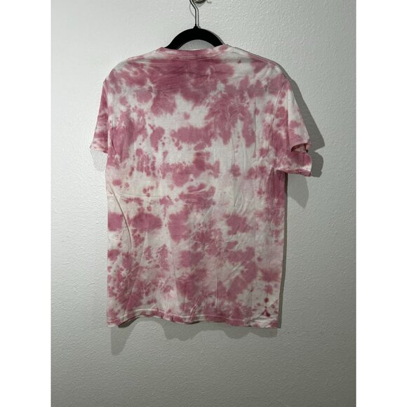 NEW Nirvana pink tie dye smiley tee, Size M - Picture 3 of 3